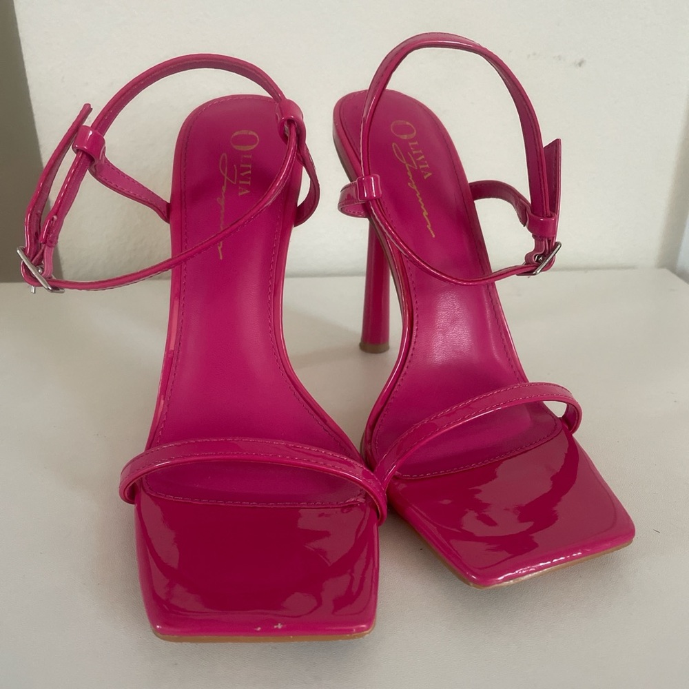 Pink Strappy Heels
